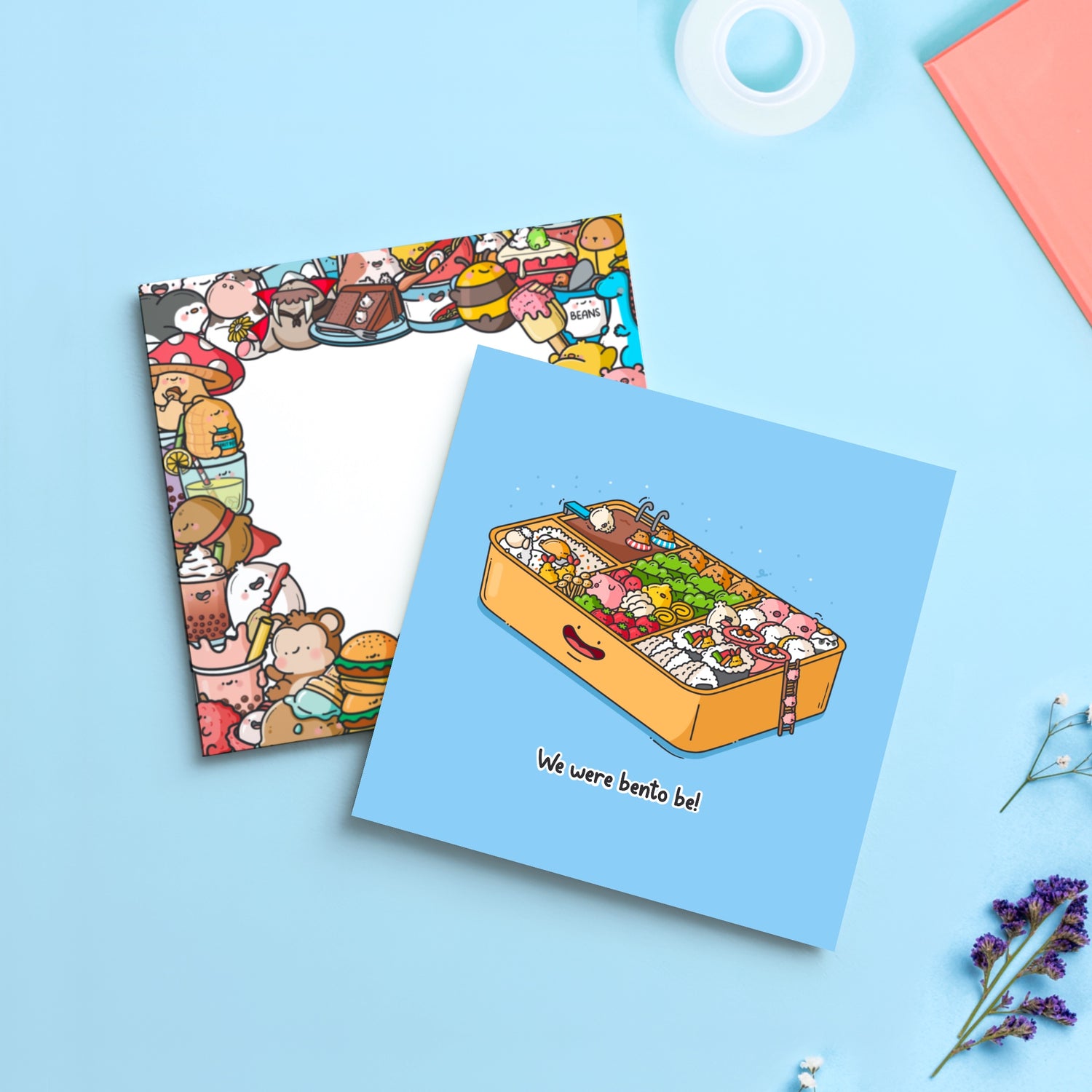 Bento box card with Toastedink envelope