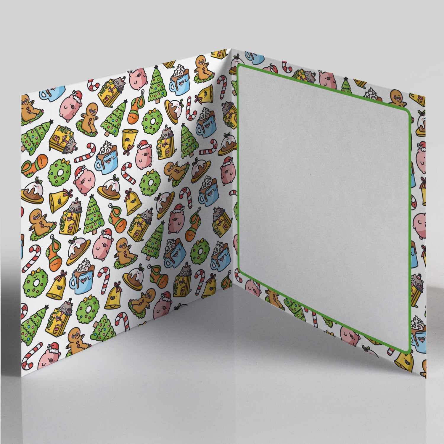 Christmas card print inside card