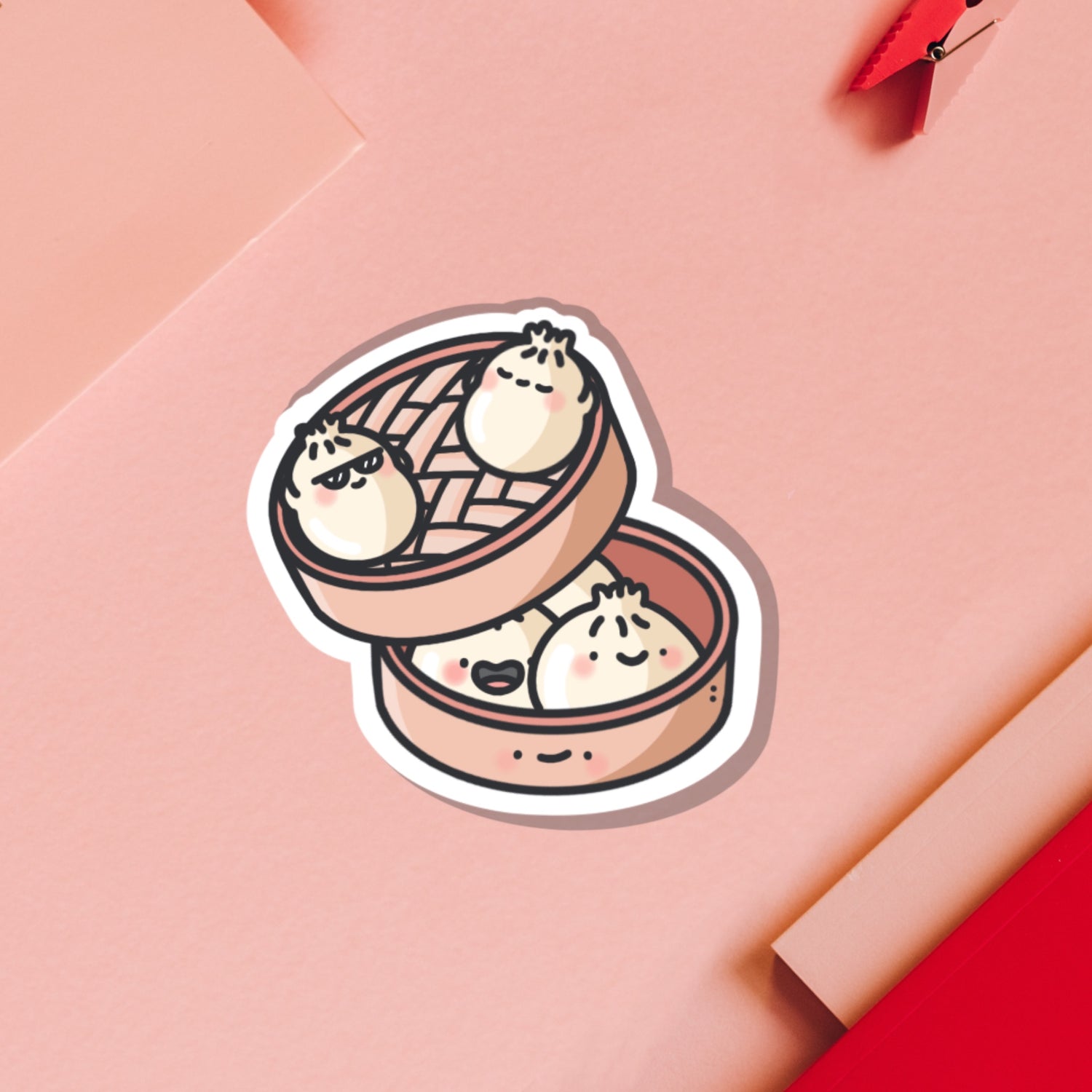 Dim Sum Bao Buns Vinyl Sticker