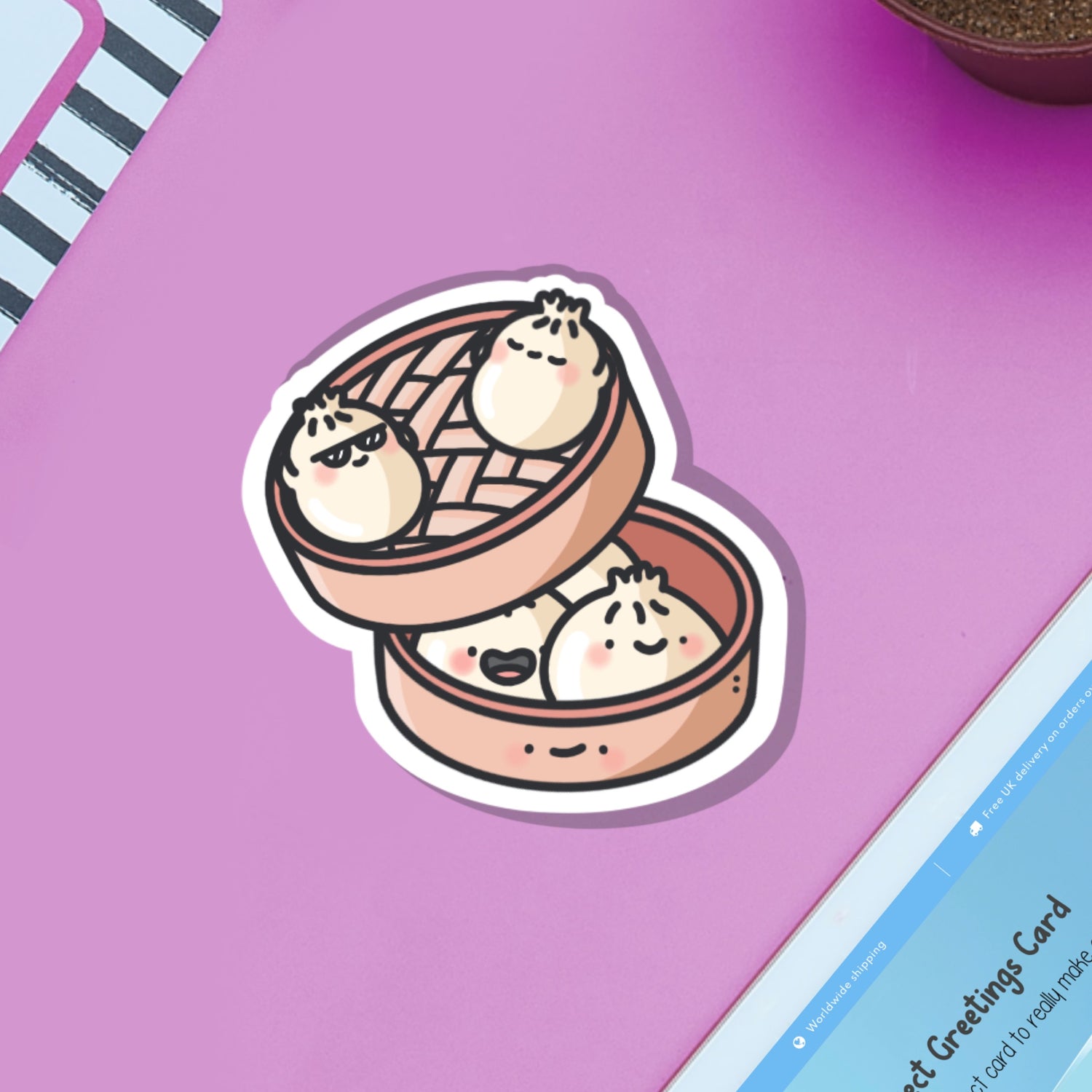Dim Sum Bao Buns Vinyl Sticker