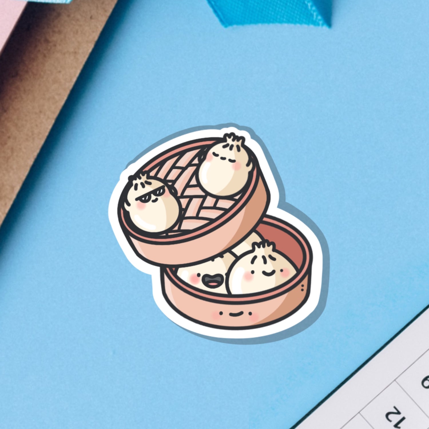 Dim Sum Bao Buns Vinyl Sticker