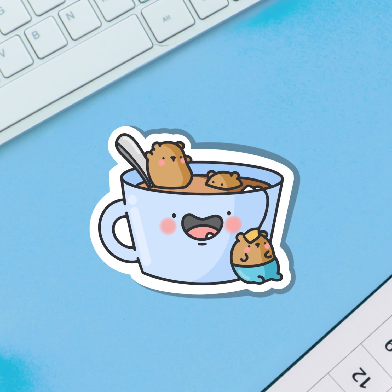 Tea Bears Vinyl Sticker