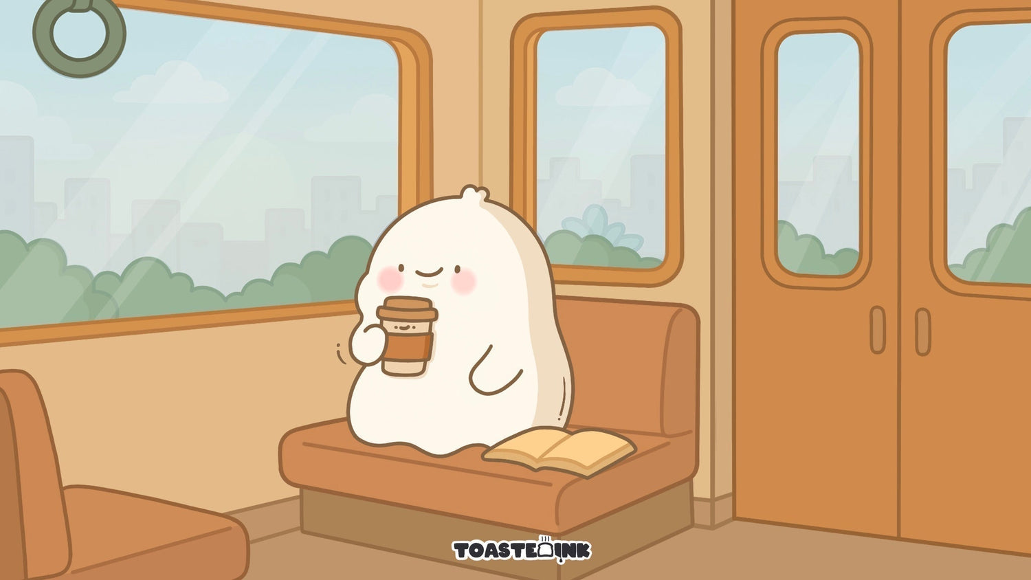 Ghost on a train work commute