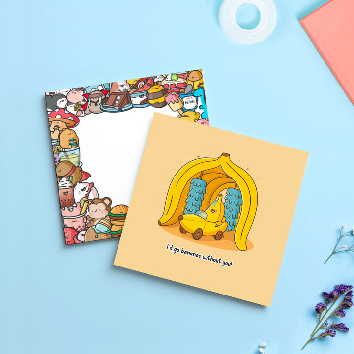 Banana card with Toastedink envelope