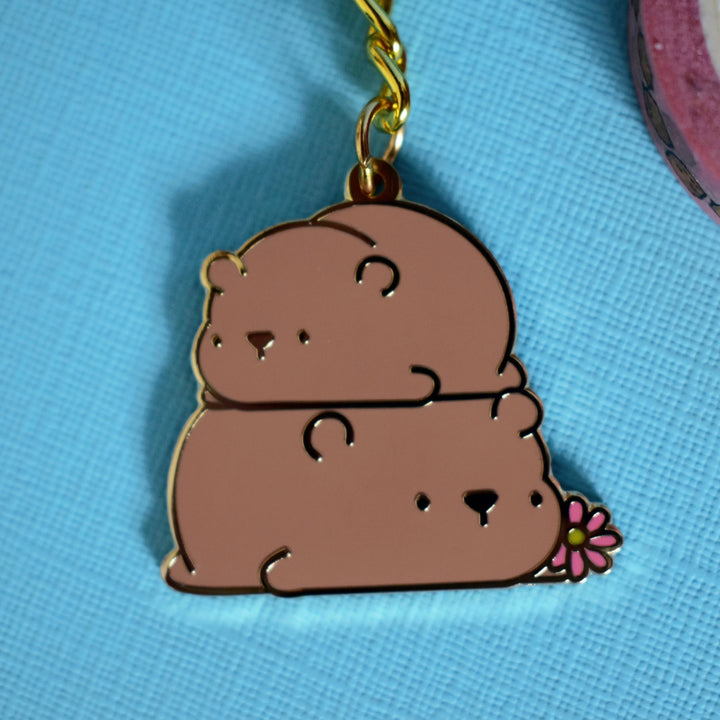 Cute Bear Enamel Keyring | Cute Keychains – ToastedInk
