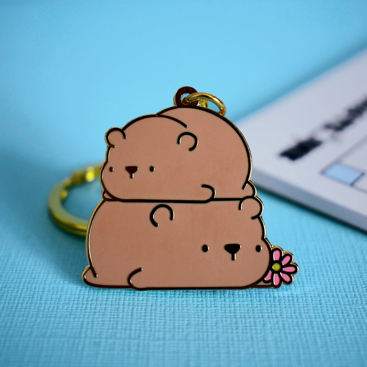 Cute Bear Enamel Keyring | Cute Keychains – ToastedInk