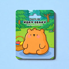 Bear shaped sticky notes with woodland backing card