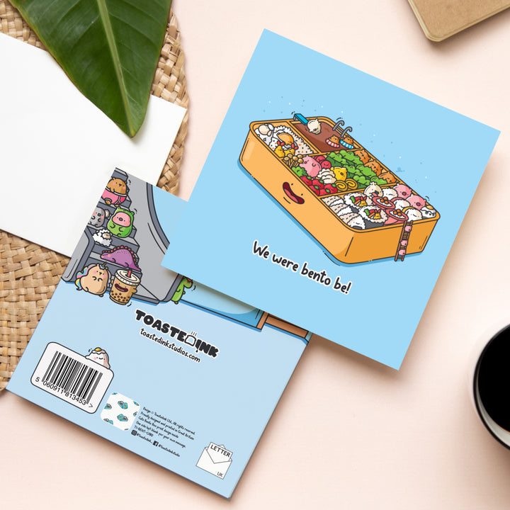 Bento Box Card front and back design