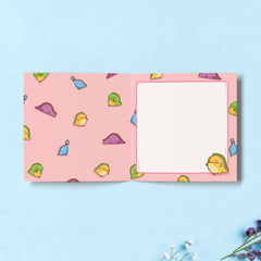 Dinosaur print inside card