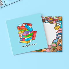 Building blocks card with Toastedink envelope