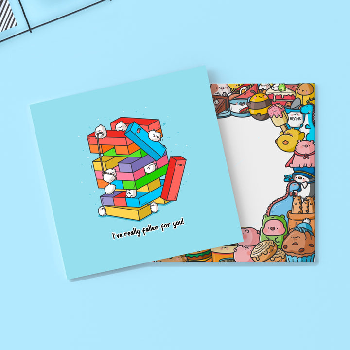 Building blocks card with Toastedink envelope