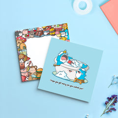 Shark birthday card with Toastedink envelope