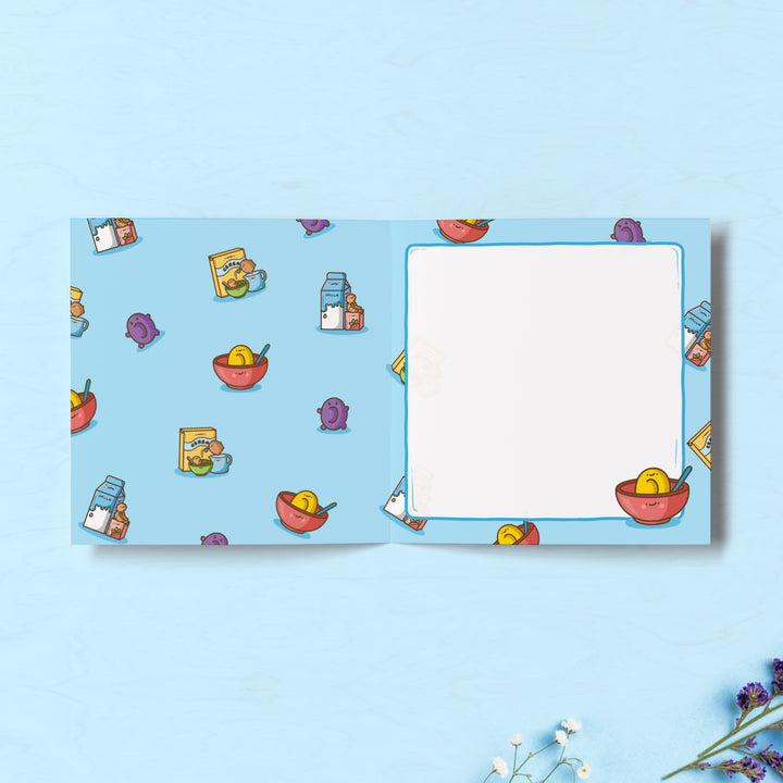 cereal print inside card