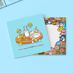 Cheese card with Toastedink envelope