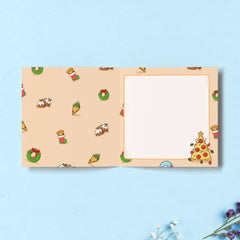 Pizza Christmas print inside card 