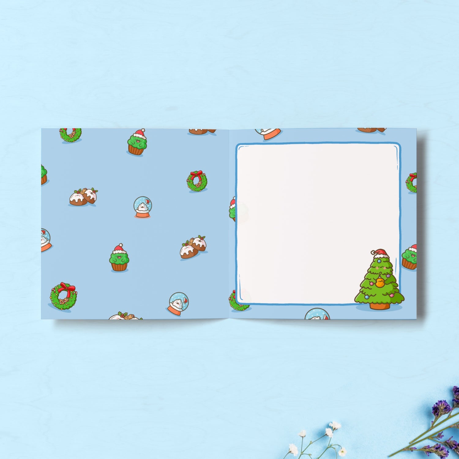 Christmas print inside card 