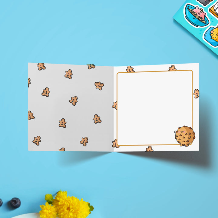 Cookies print inside card