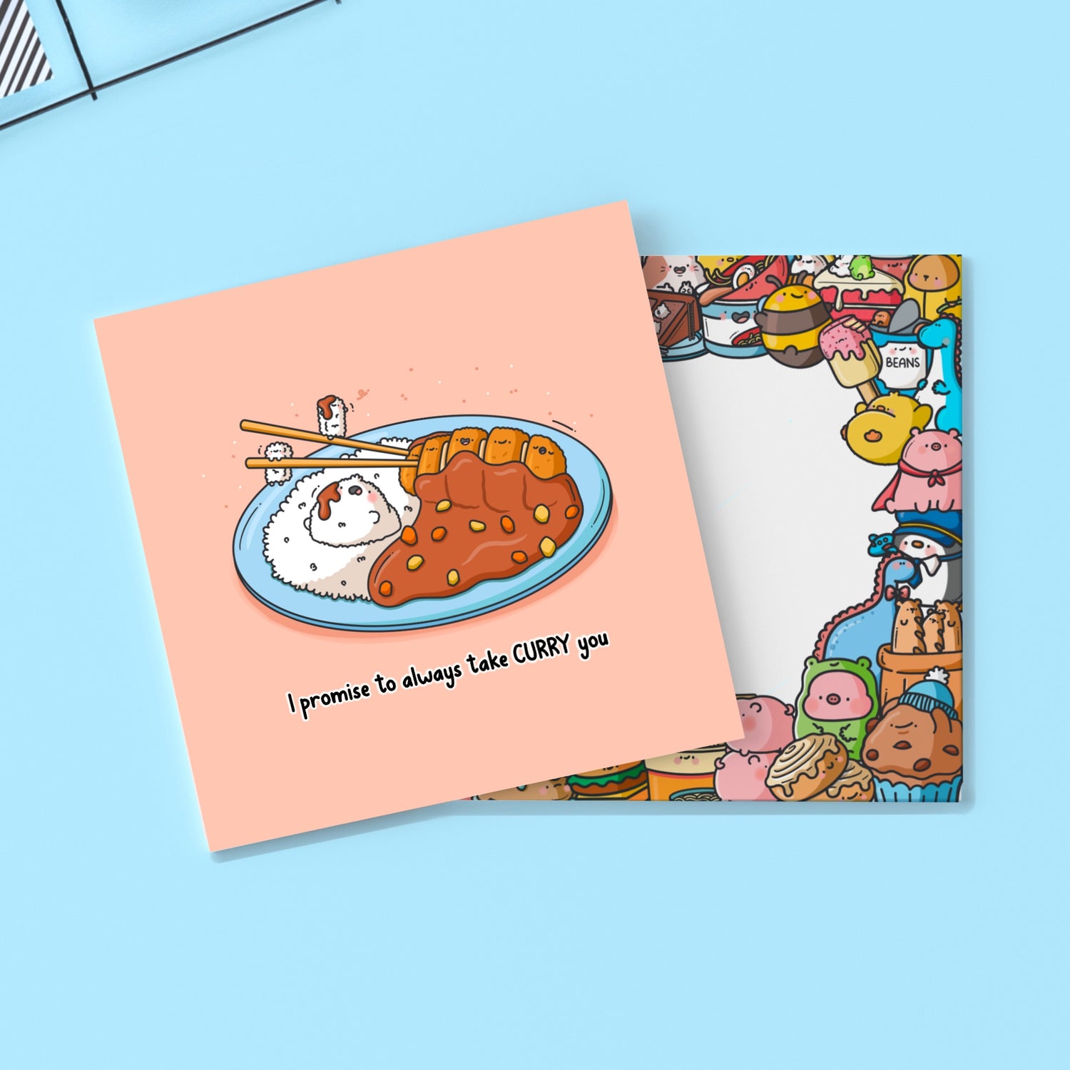 Curry card with Toastedink envelope