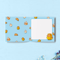 Dim sum bear birthday card with bear and dim sum design inside card