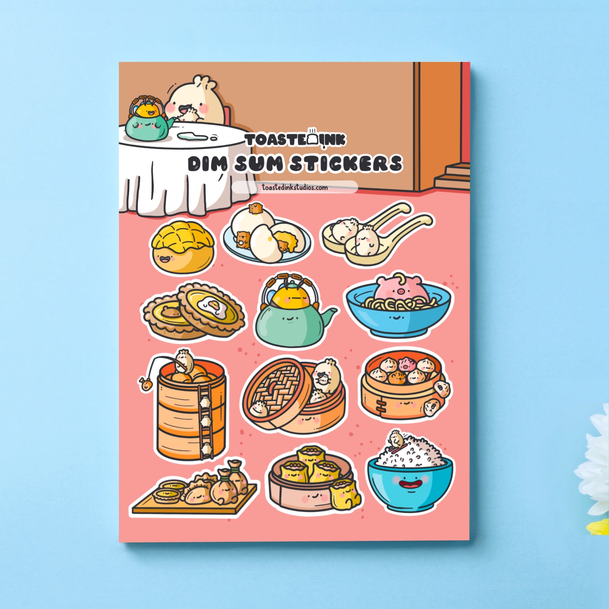Delicious Dim Sum Sticker Sheet - Perfect for Food Lovers! – ToastedInk