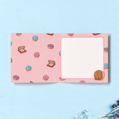 Donut print inside card