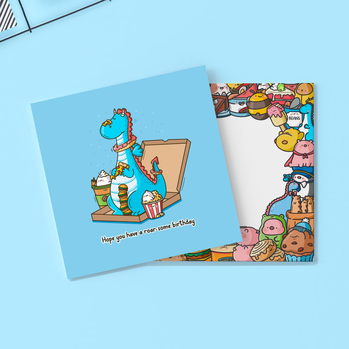 Dragon birthday card with Toastedink envelope
