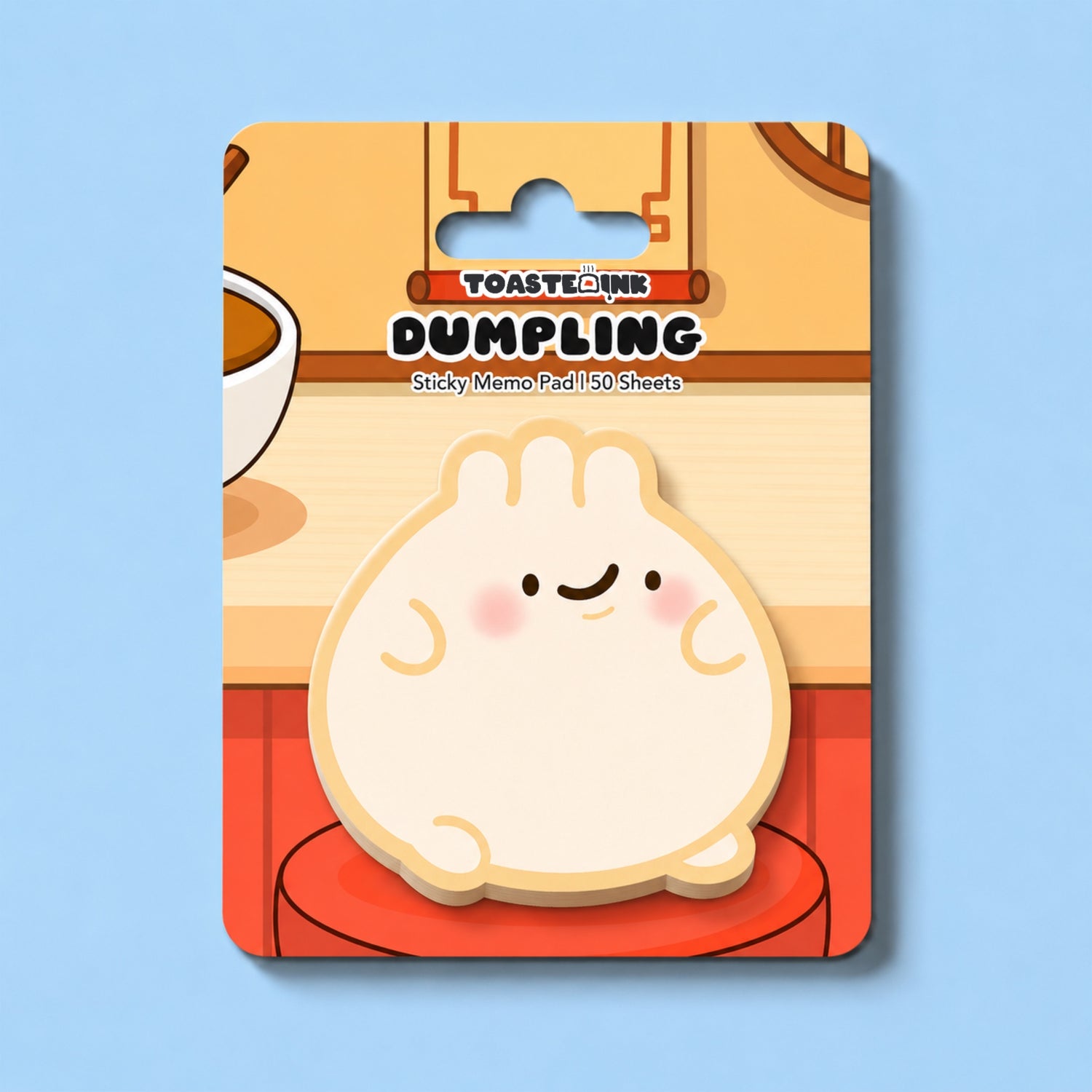 Dumpling Sticky Notes on Dim Sum backing card