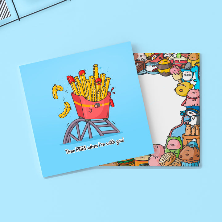 French fries card with Toastedink envelope