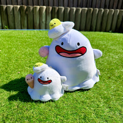 Ghost plush with ghost keychain plush