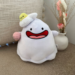 Ghost Plush with beige cushion
