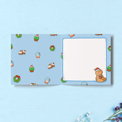 Inside Christmas card with Christmas details