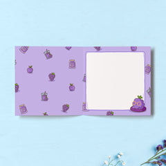 Grape print inside grape card