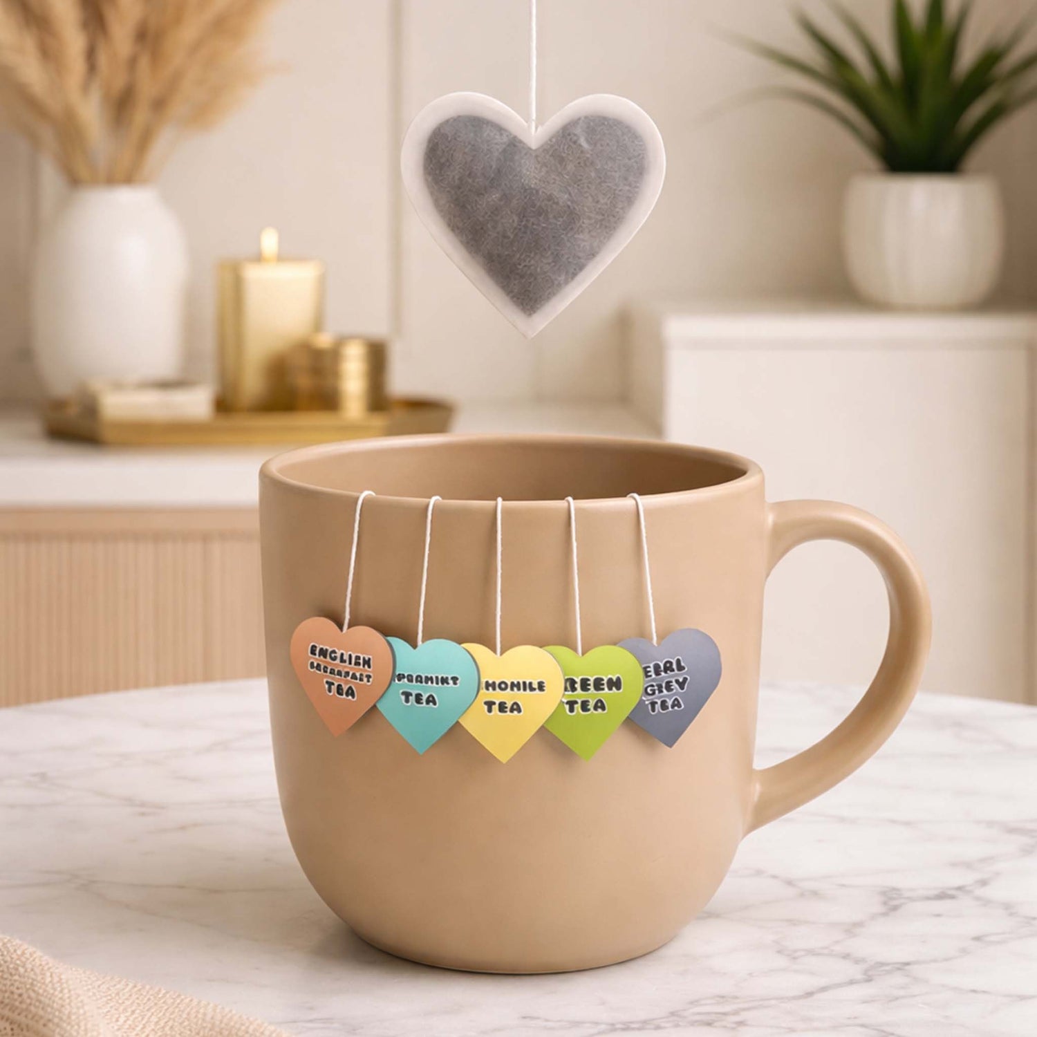 Heart Shaped Tea Bags