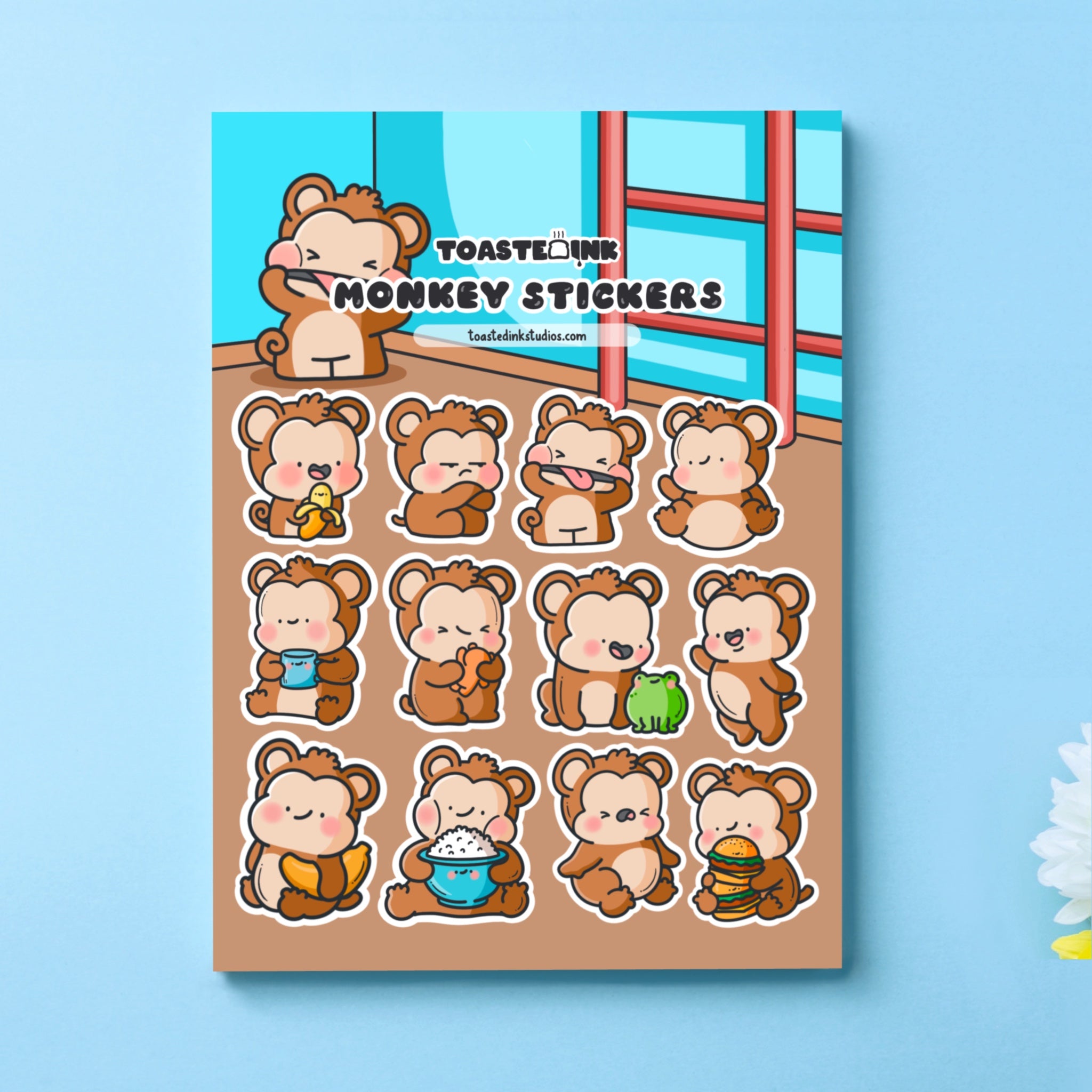 Shop Cute Monkey Stickers - Monkey-Themed Stickers in a Variety of ...