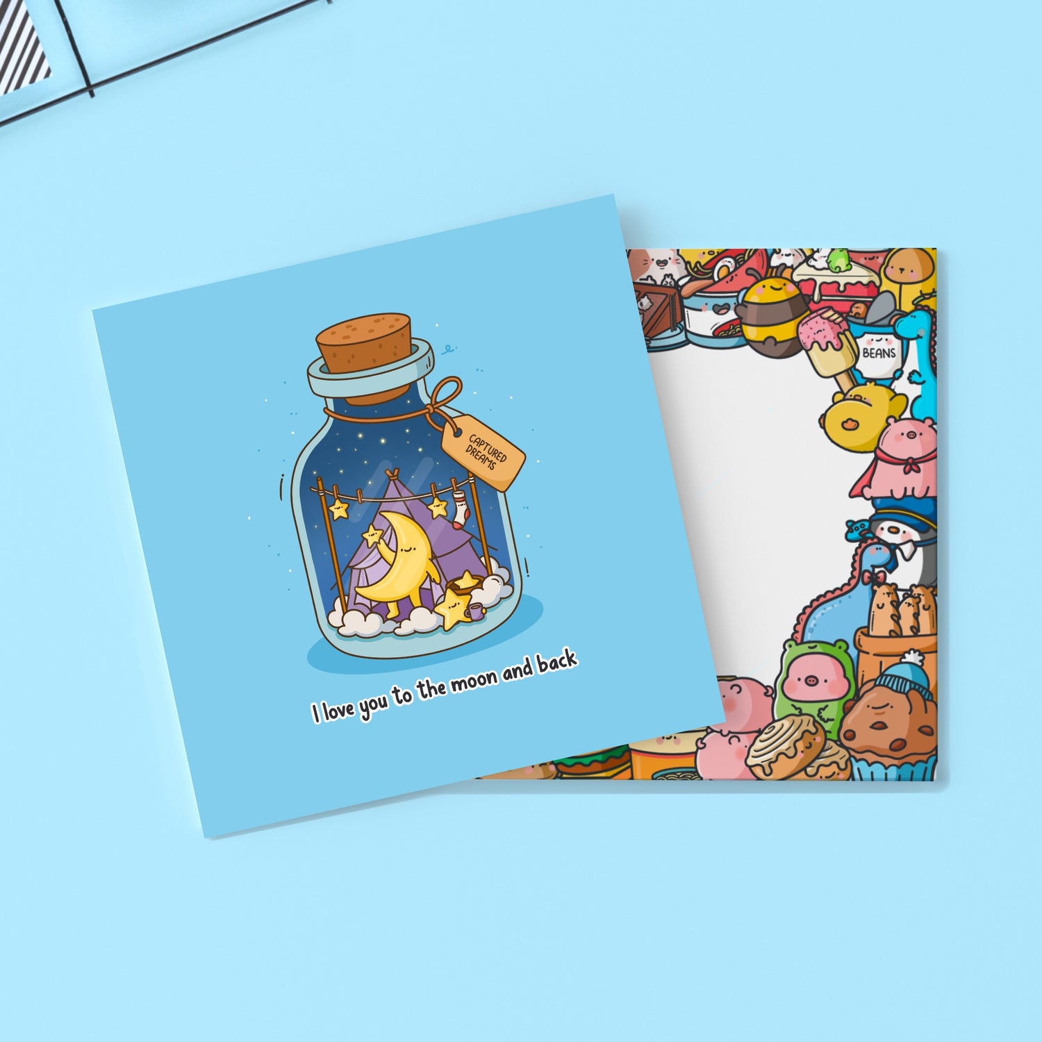 Moon card with Toastedink envelope