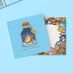 Moon card with Toastedink envelope