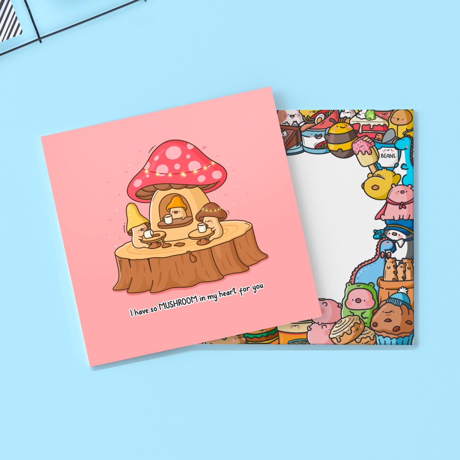 Mushroom card with Toastedink envelope