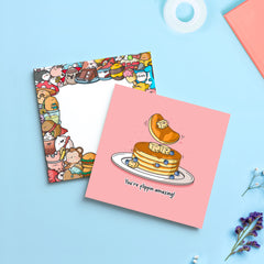 Pancakes card with Toastedink envelope