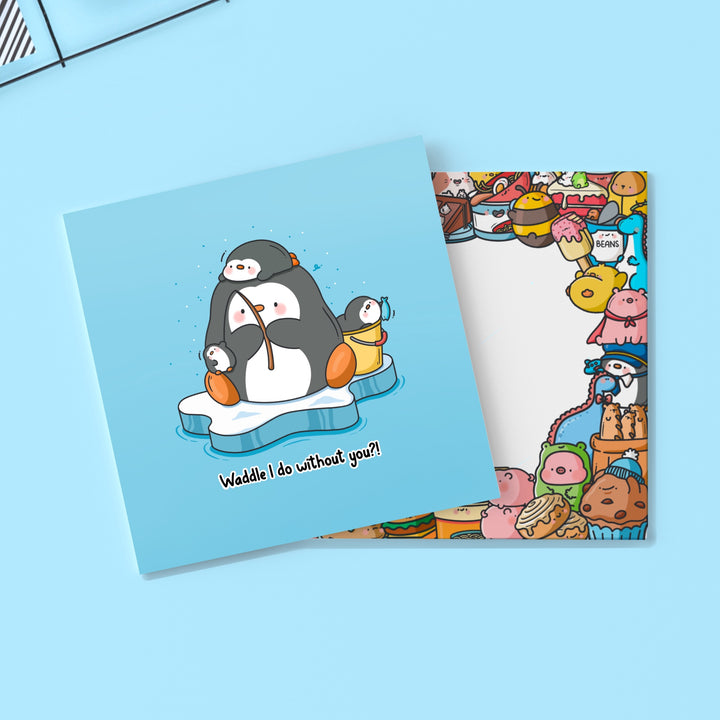 Penguin card with Toastedink envelope