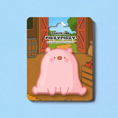 Pig shaped sticky notes on barn design backing card
