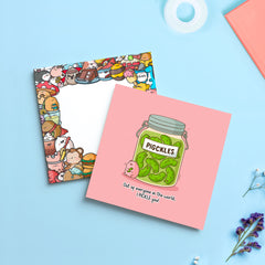 Pickle card with Toastedink envelope