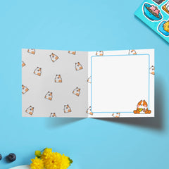 Puppy Dog print inside card