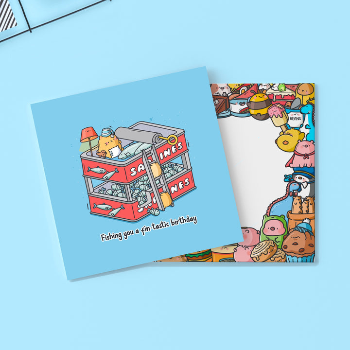 Sardines card with Toastedink envelope