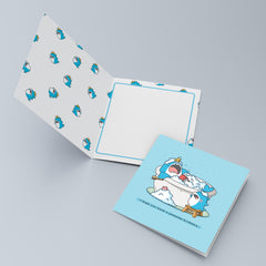 Shark card with shark print inside