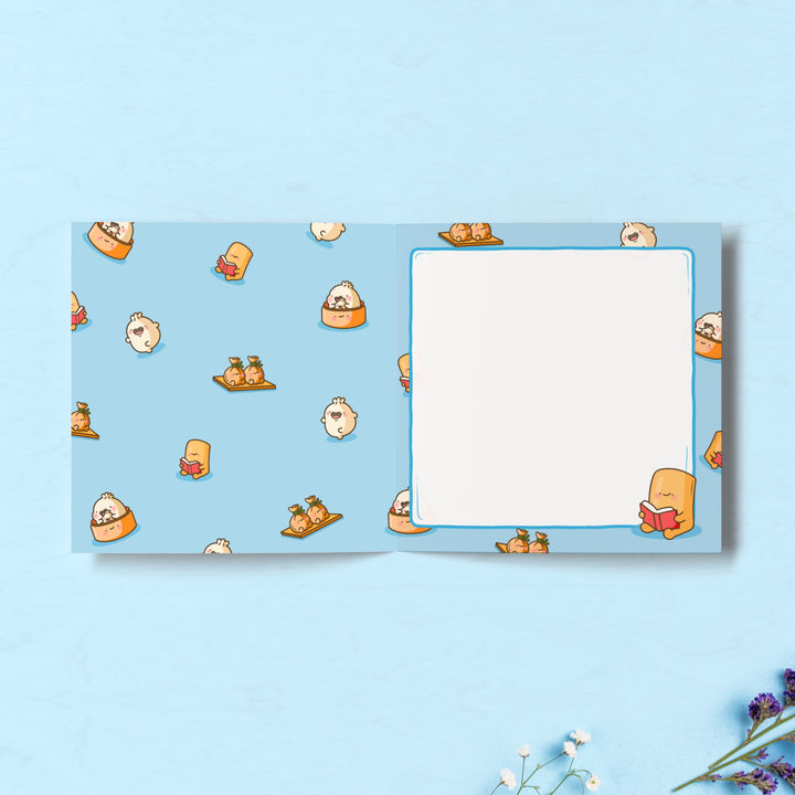 Dim sum print inside card