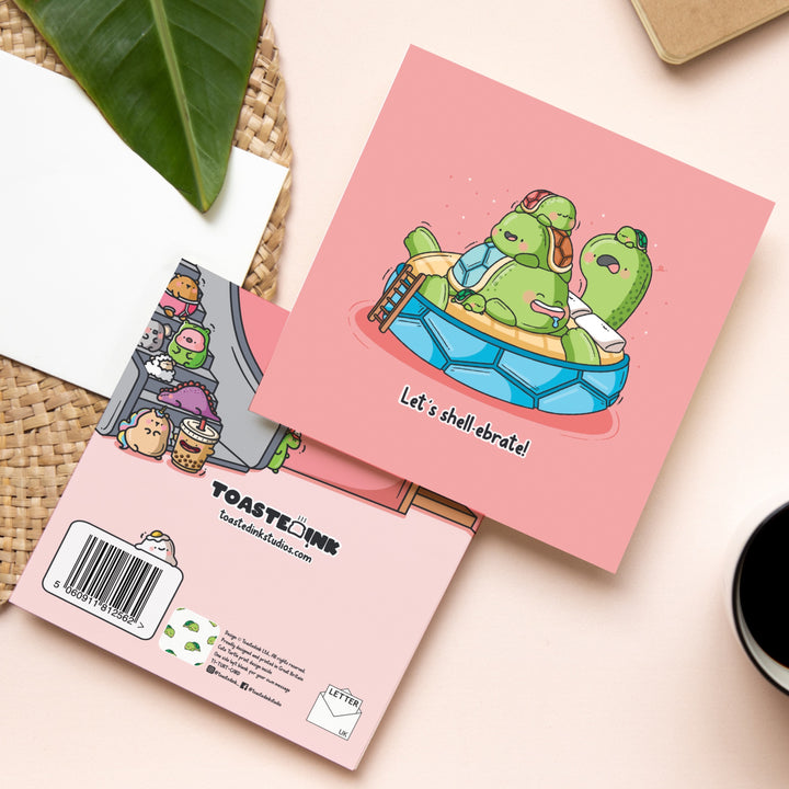 Turtle card front and back