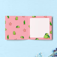 Turtle print inside card