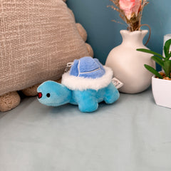 Turtle keychain plush facing left