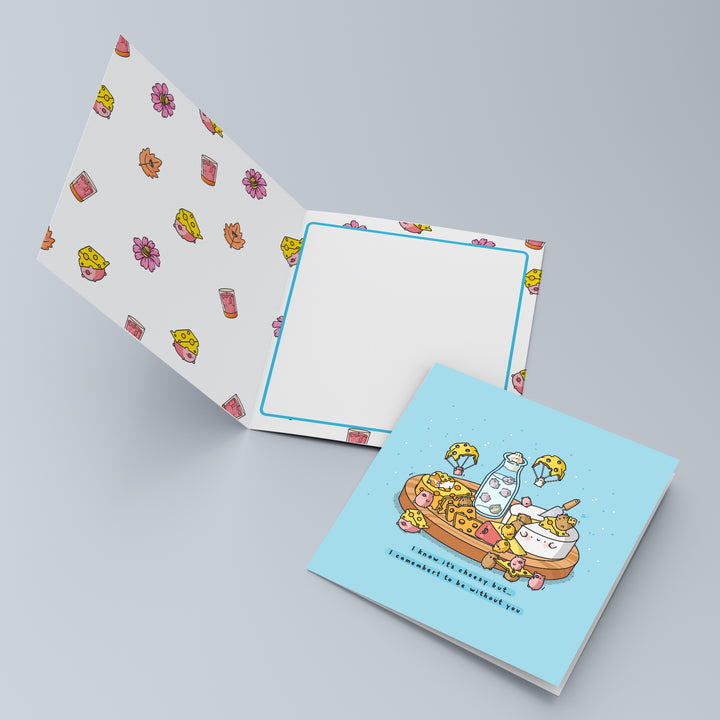 Cheese card inside design