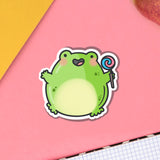 Jumping Frog Vinyl Sticker